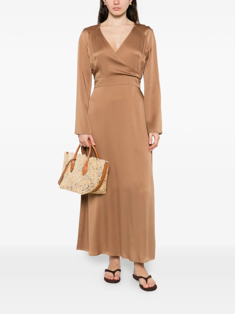 Fabiana Filippi V Neck Embellished Maxi Dress