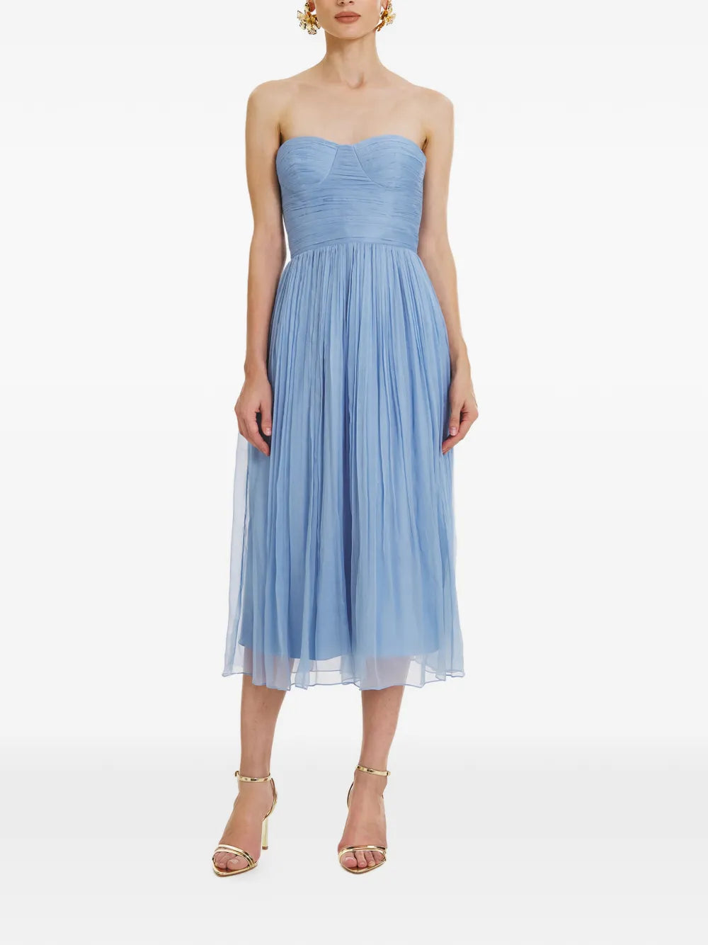 Framboise Marybella Silk Midi Dress
