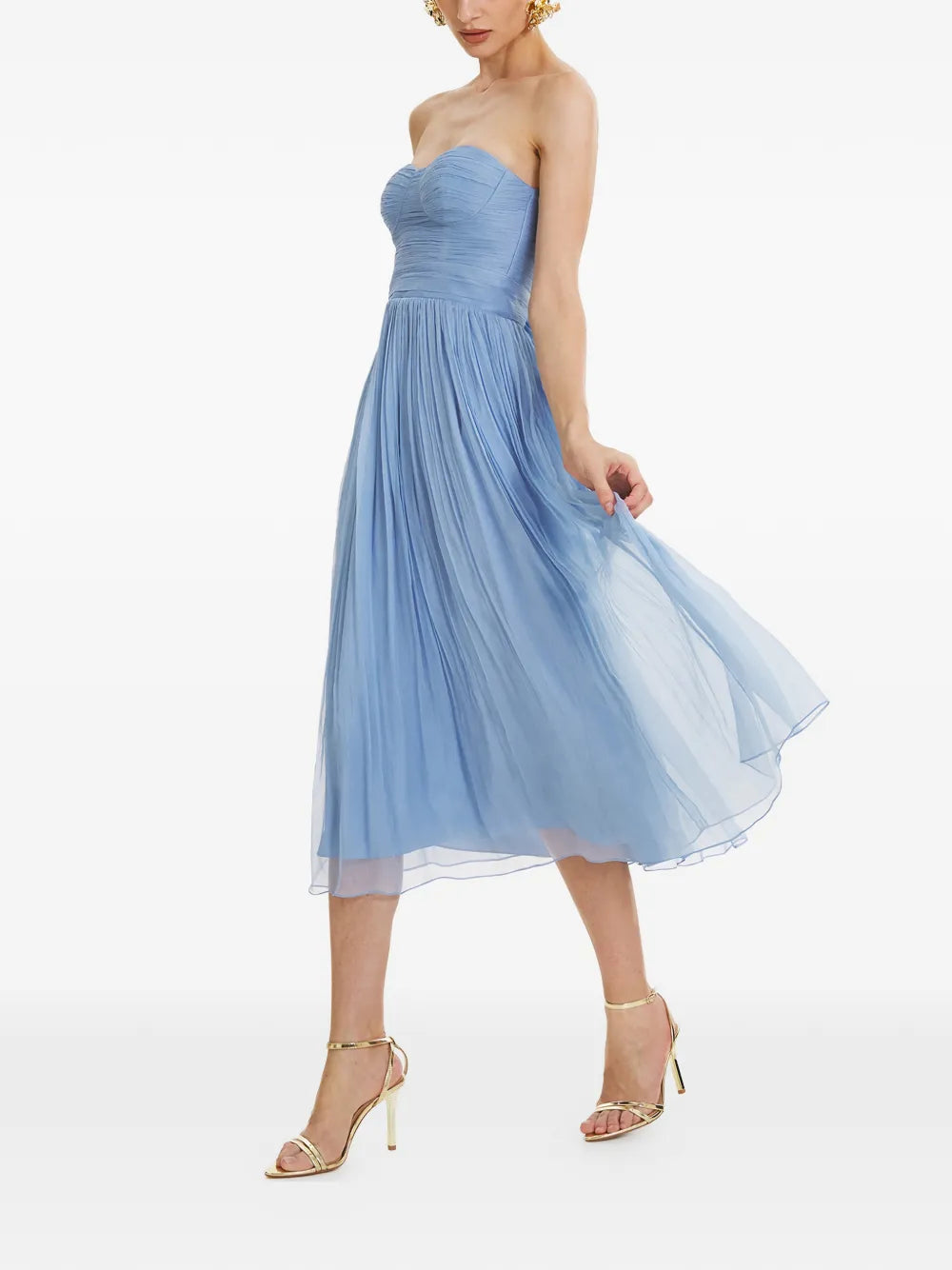 Framboise Marybella Silk Midi Dress