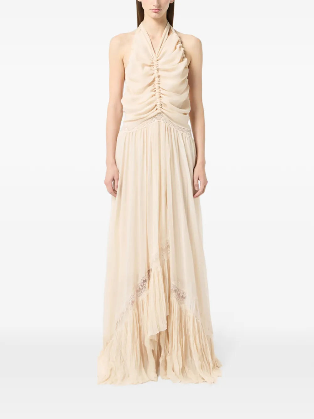 Blumarine Georgette Maxi Dress