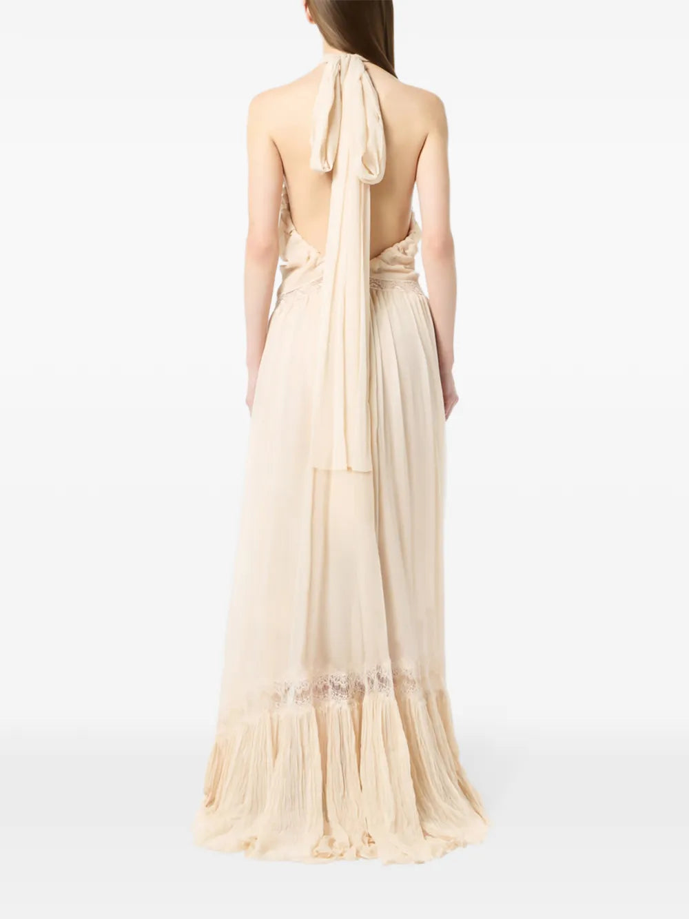 Blumarine Georgette Maxi Dress