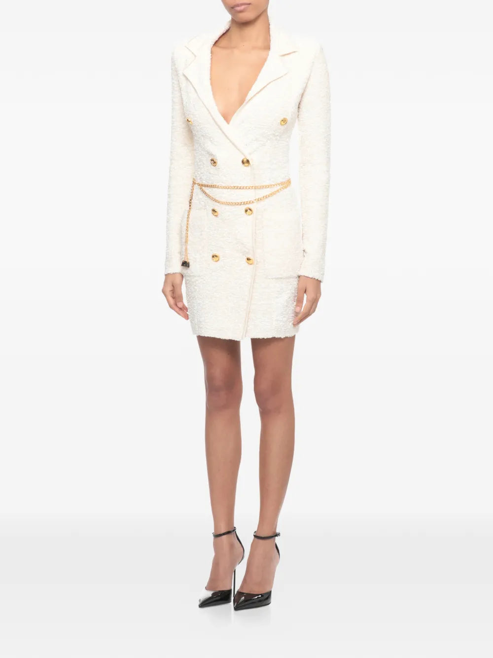 Elisabetta Franchi Double Breasted Mini Dress