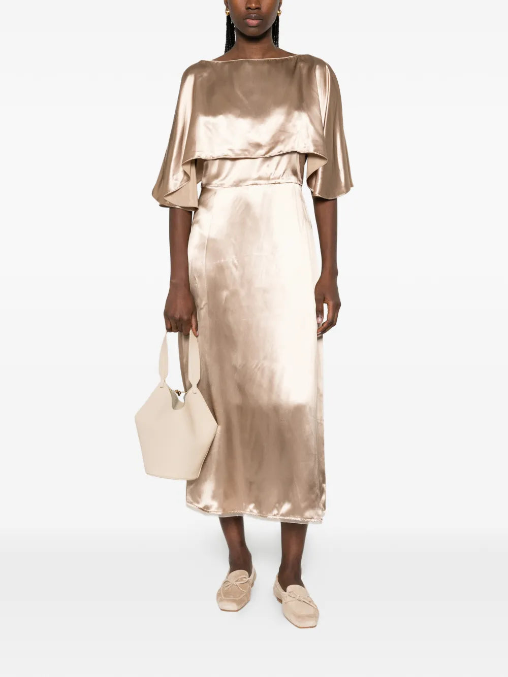 Fabiana Filippi Overlay Midi Dress