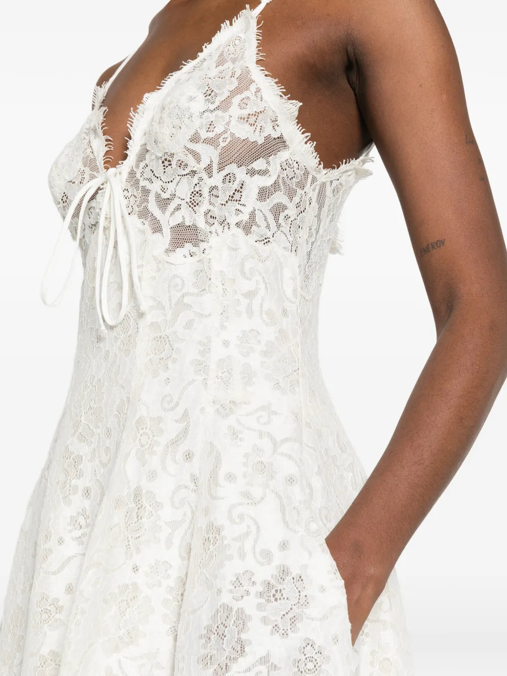 Ermanno Scervino V Neck Midi Dress