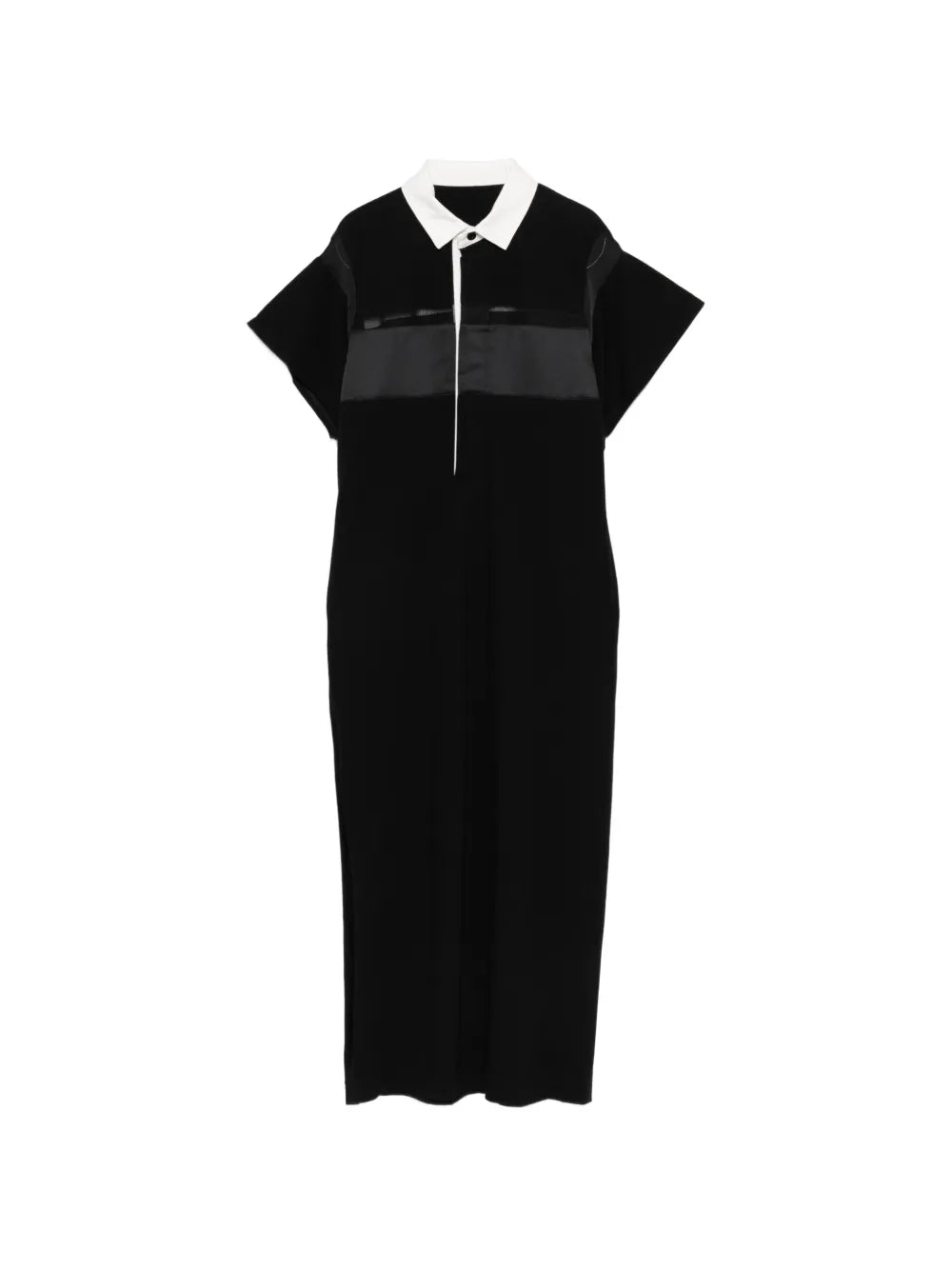 Sacai Polo Collar Midi Dress