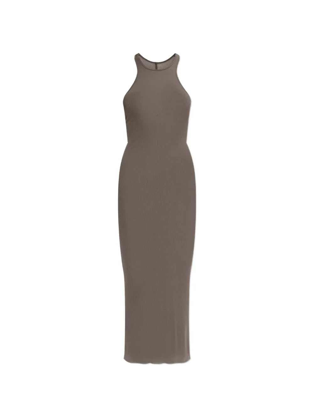 Rick Owens Ribbed Knit Racerback Midi Dress