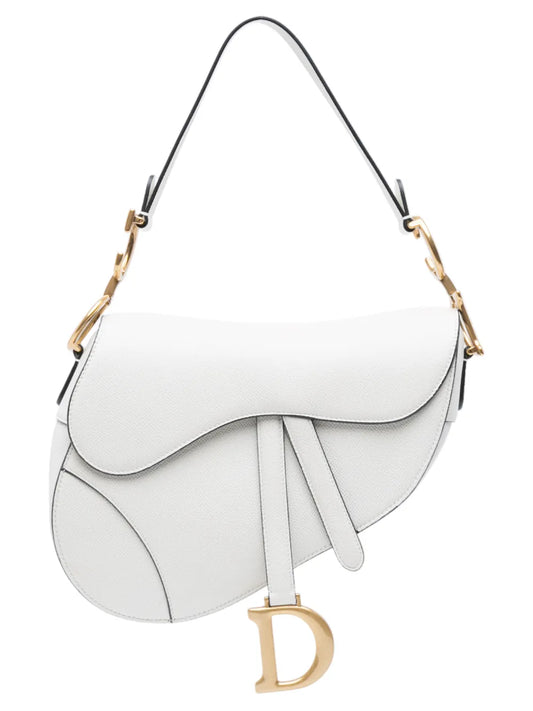 Christian Dior Pre Owned 2020 Grained Calfskin Saddle Bag Shoulder Bag