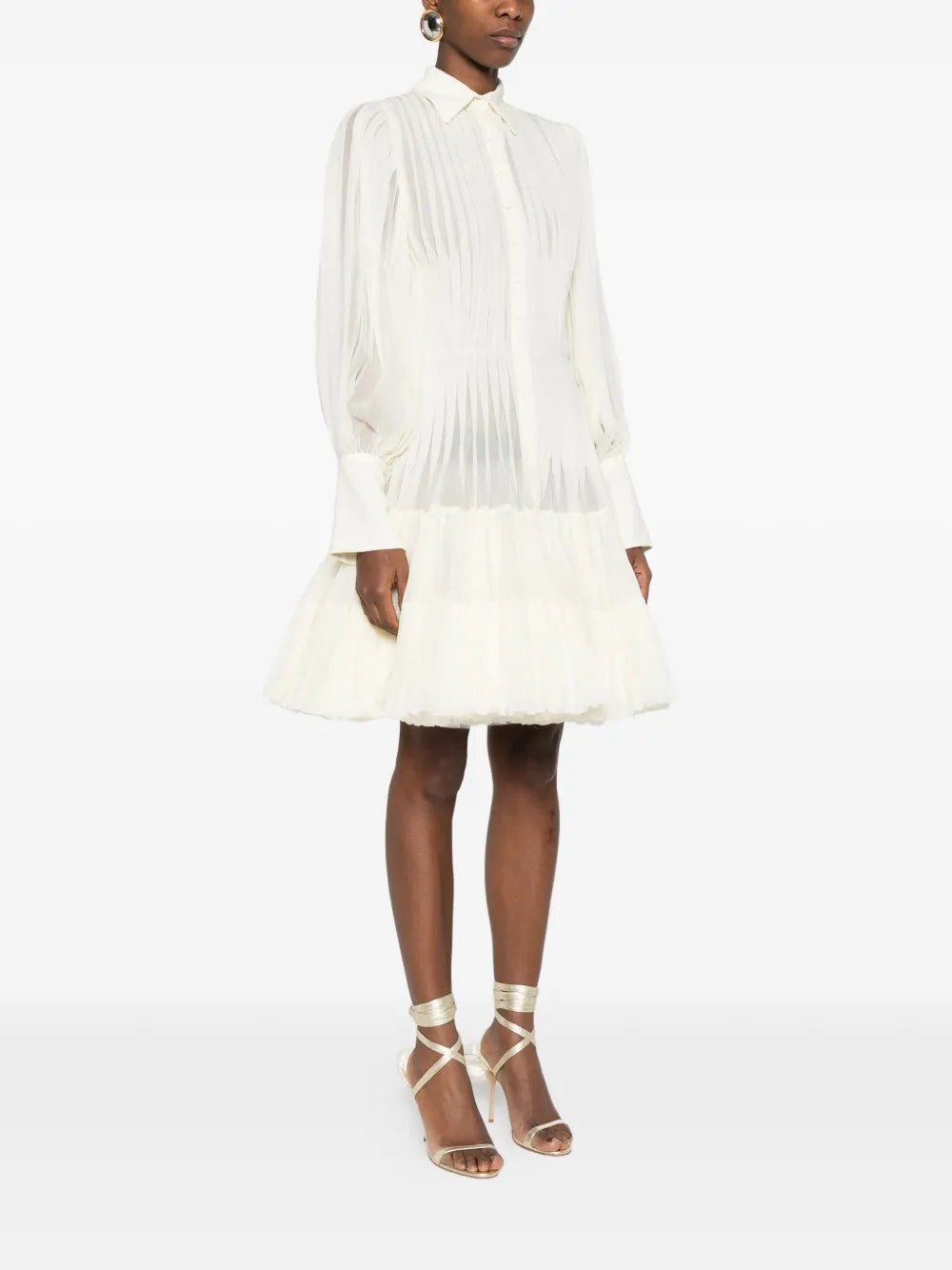 Ermanno Scervino Pleated Mini Dress