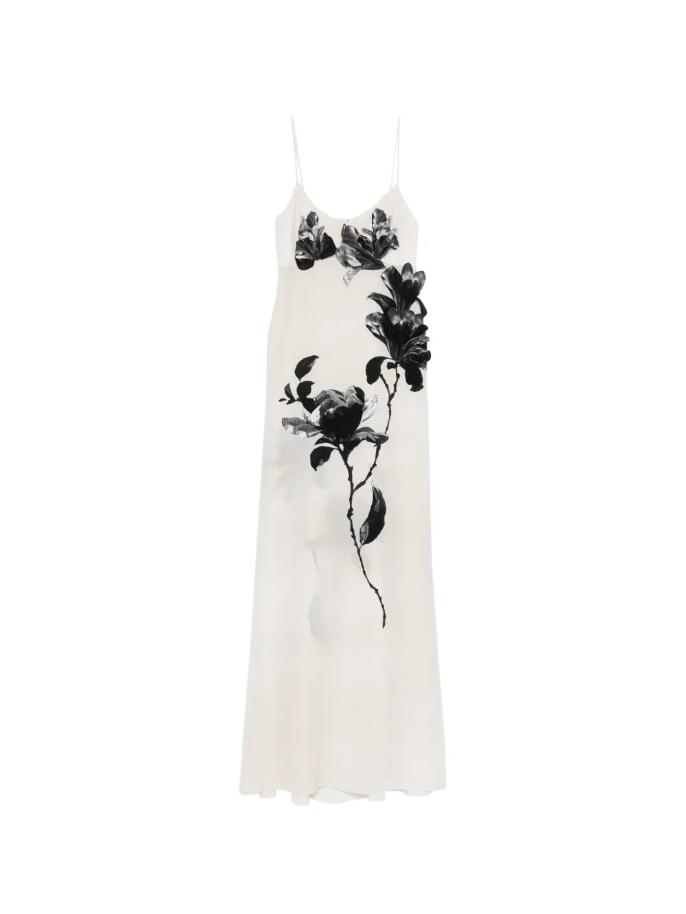 Ermanno Scervino Floral Silk Maxi Dress