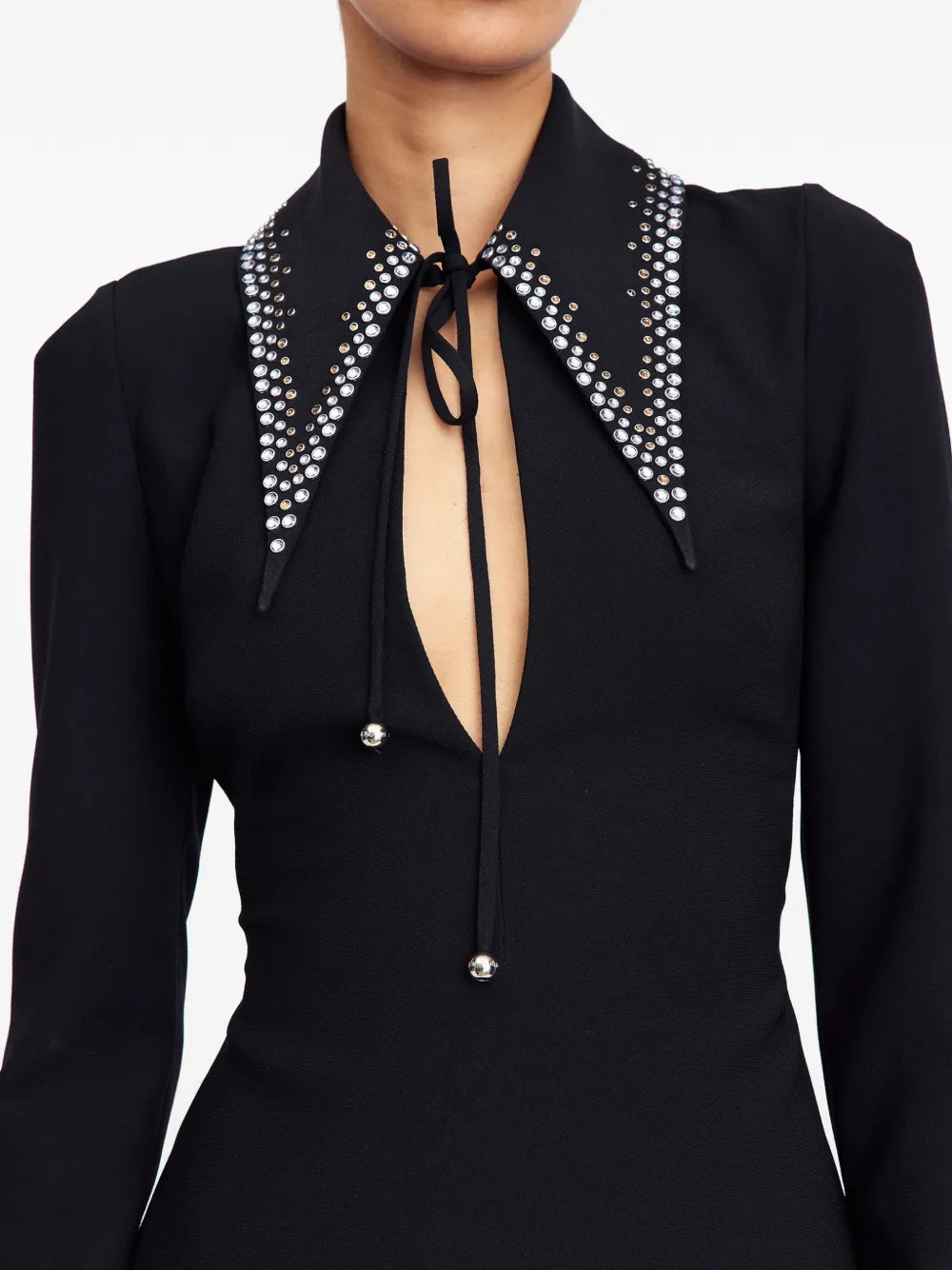 16Arlington Imre Embellished Collared Mini Dress