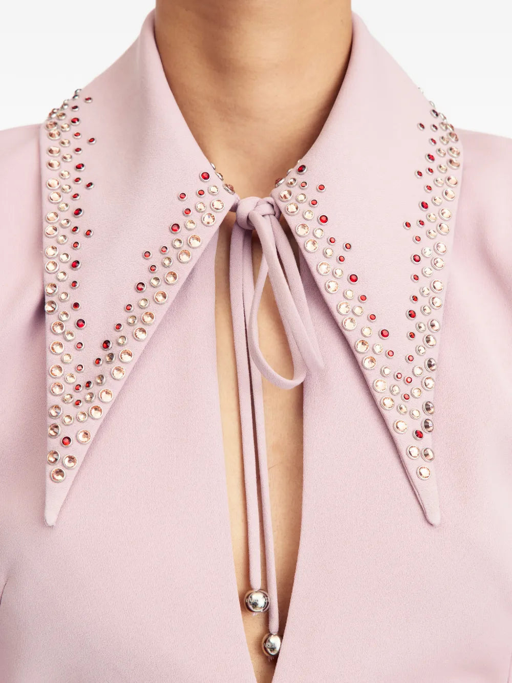 16Arlington Imre Embellished Collar Mini Dress