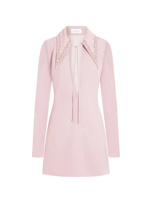 16Arlington Imre Embellished Collar Mini Dress