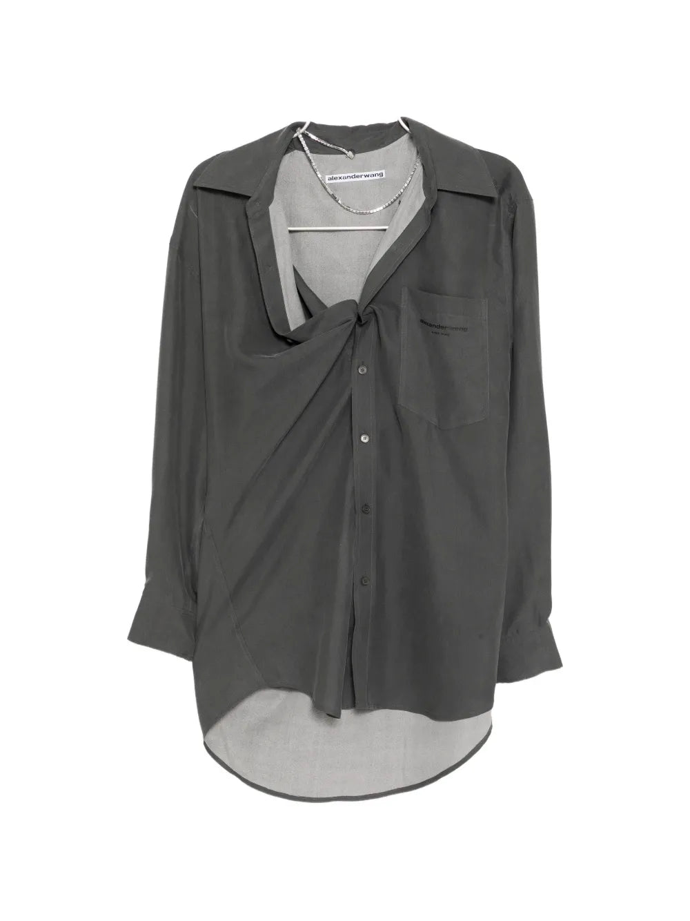Alexander Wang Logo Print Shirt Dress