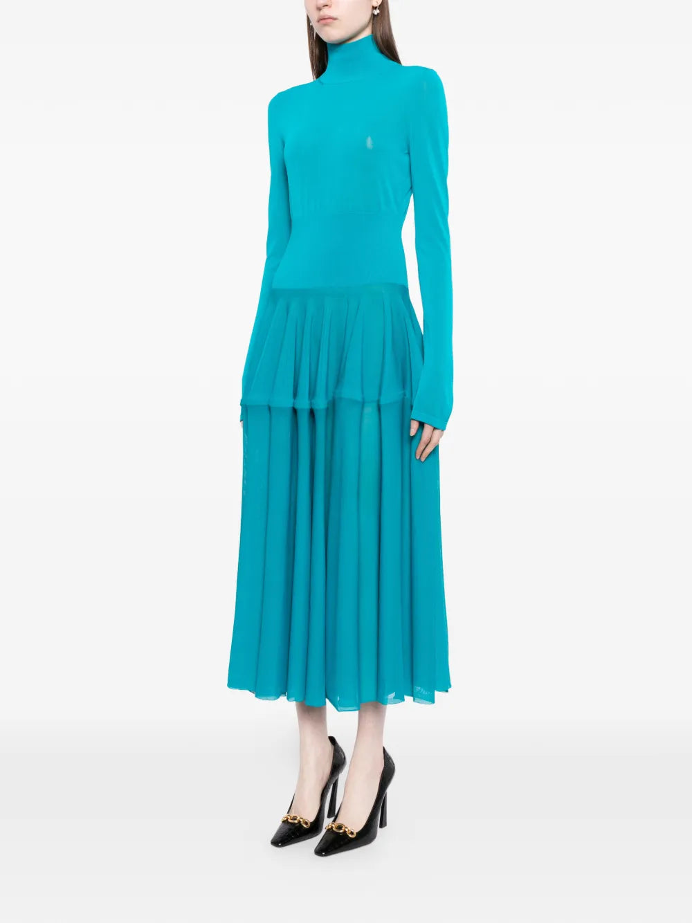 Alaia Peplum Maxi Dress