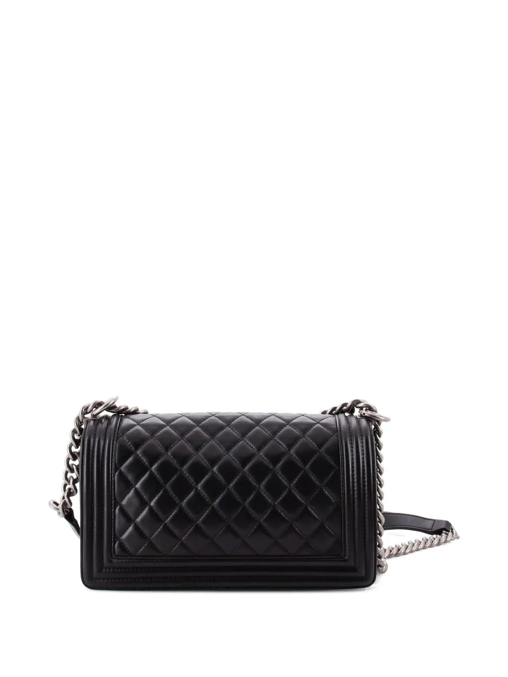 Chanel Pre Owned Boy Flap Bag Quilted Lambskin Old Medium Shoulder Bag