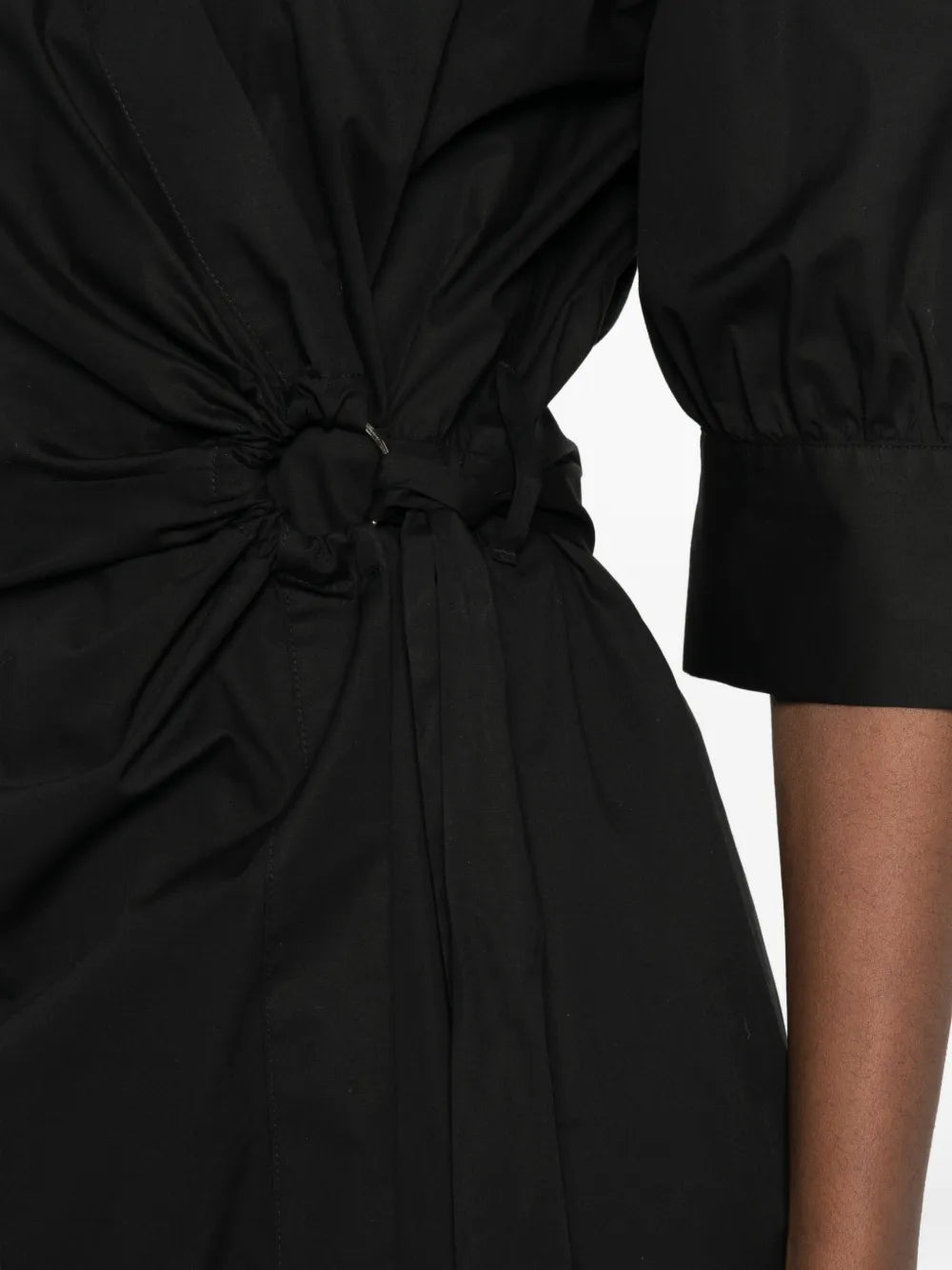 Pinko Knotted Wrap Midi Dress
