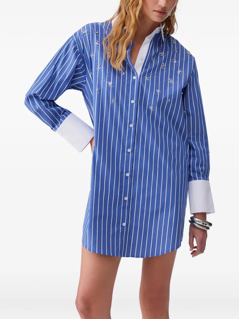 Liu Jo Striped Mini Shirt Dress