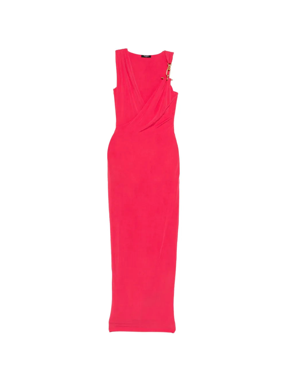 Balmain Draped Effect Sleeveless Dress