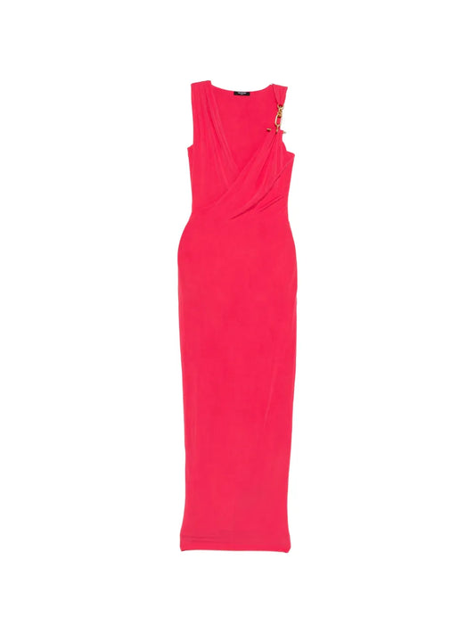 Balmain Draped Effect Sleeveless Dress