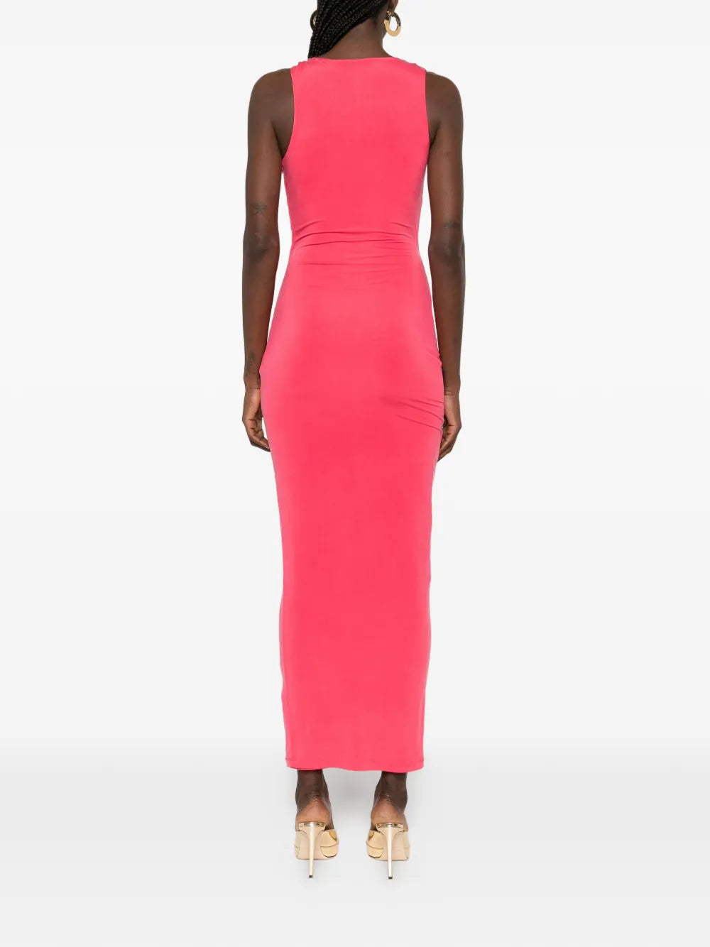 Balmain Draped Effect Sleeveless Dress