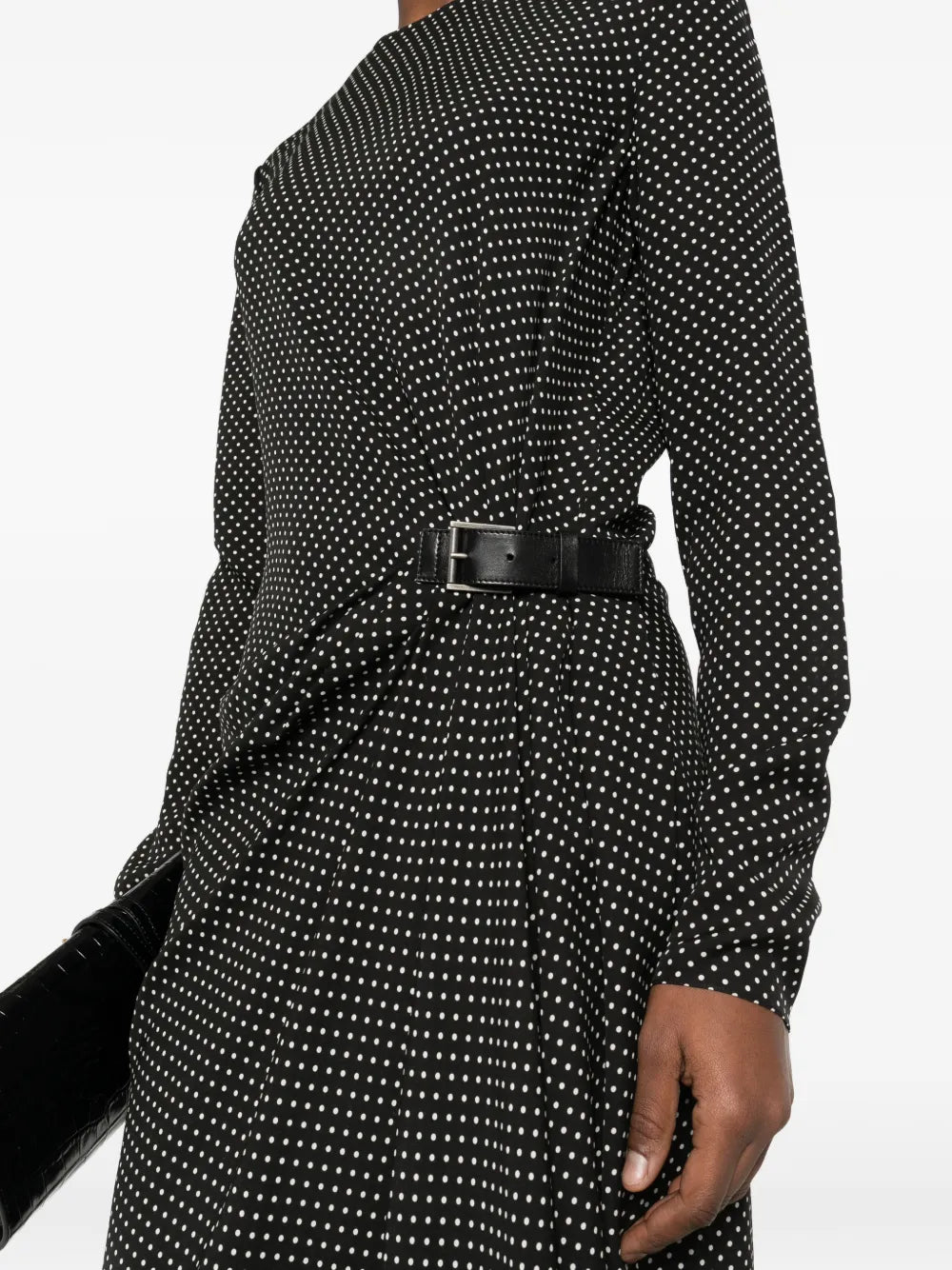 Tom Ford Polka Dot Belted Midi Dress