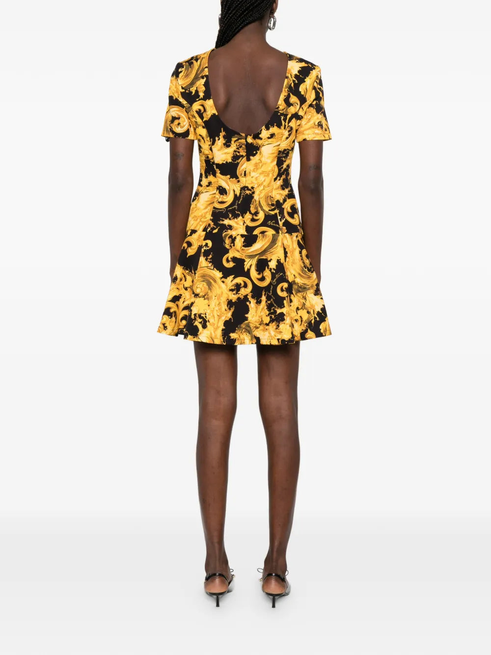 Versace Jeans Couture Baroque Print Mini Dress