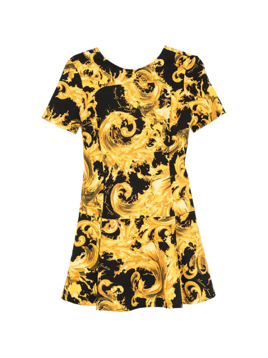 Versace Jeans Couture Baroque Print Mini Dress