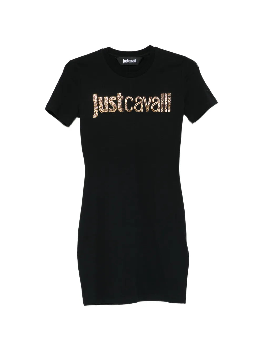Just Cavalli Logo Embellished Mini Dress