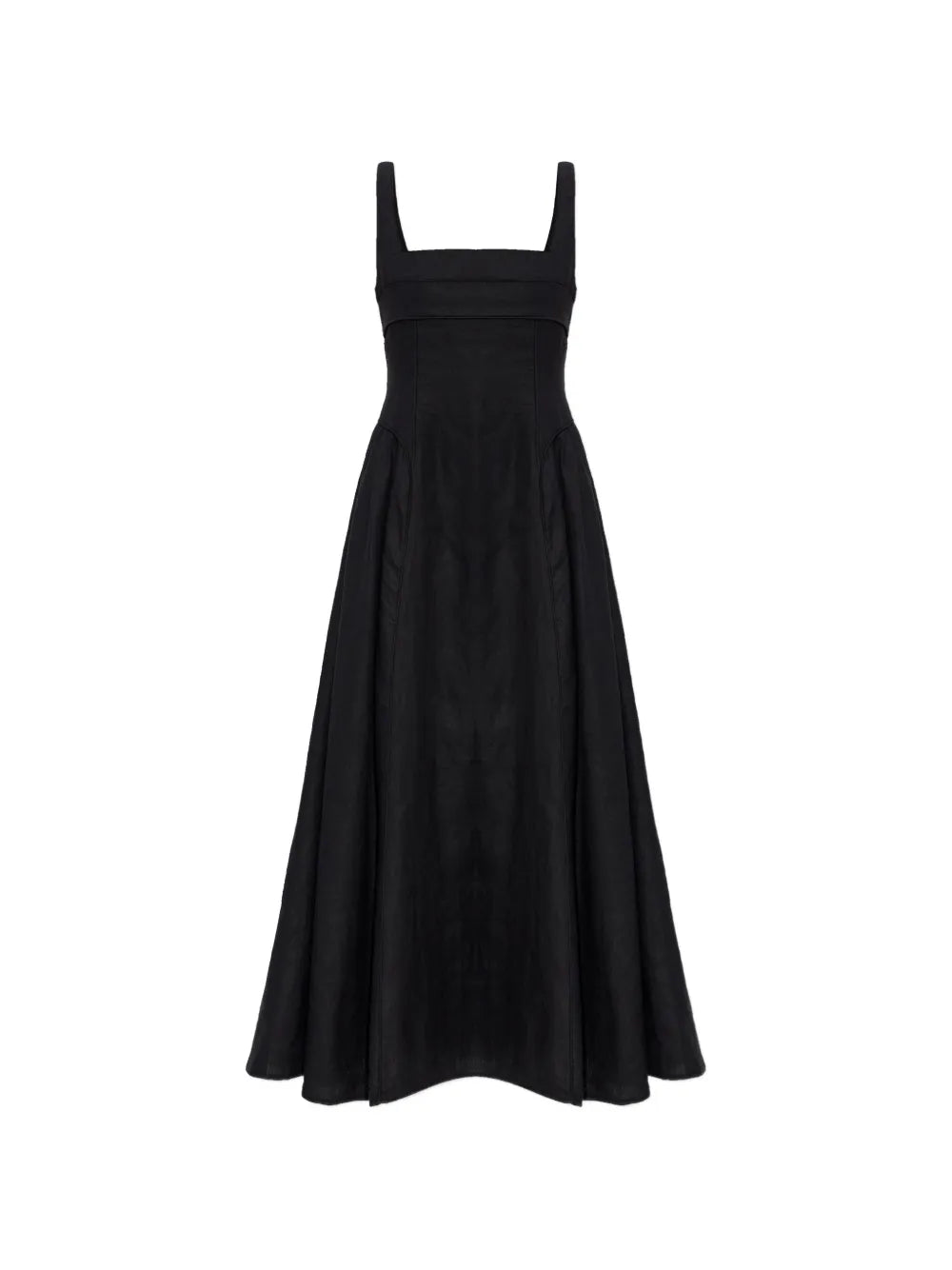 Cult Gaia Buckle Square Neck Midi Dress