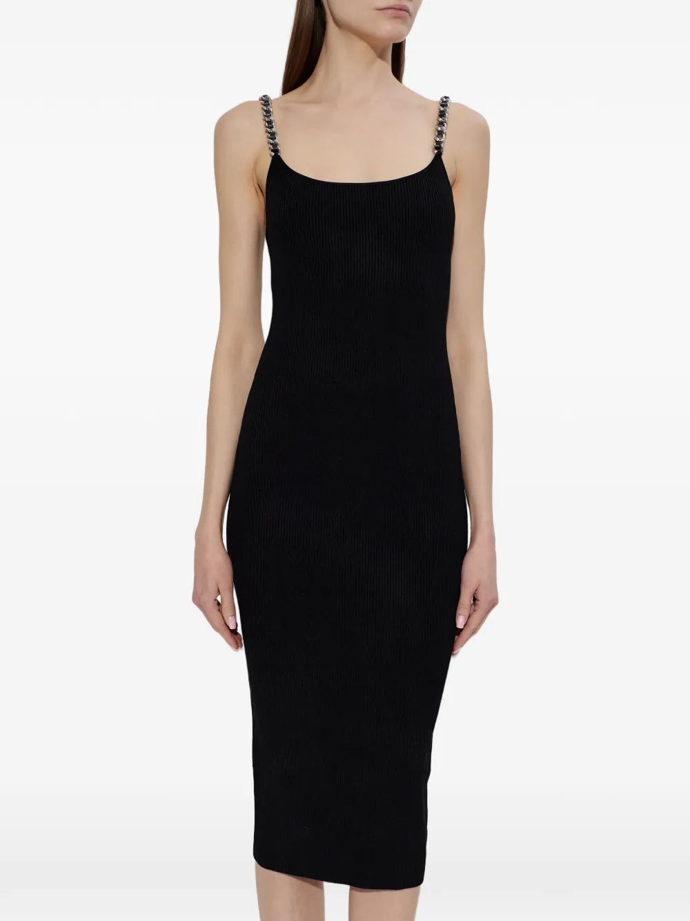 Michael Michael Kors Chain Strap Midi Dress