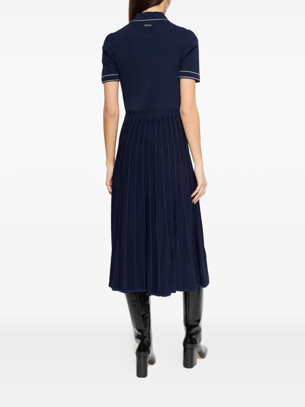 Michael Michael Kors Contrast Stitching Midi Dress