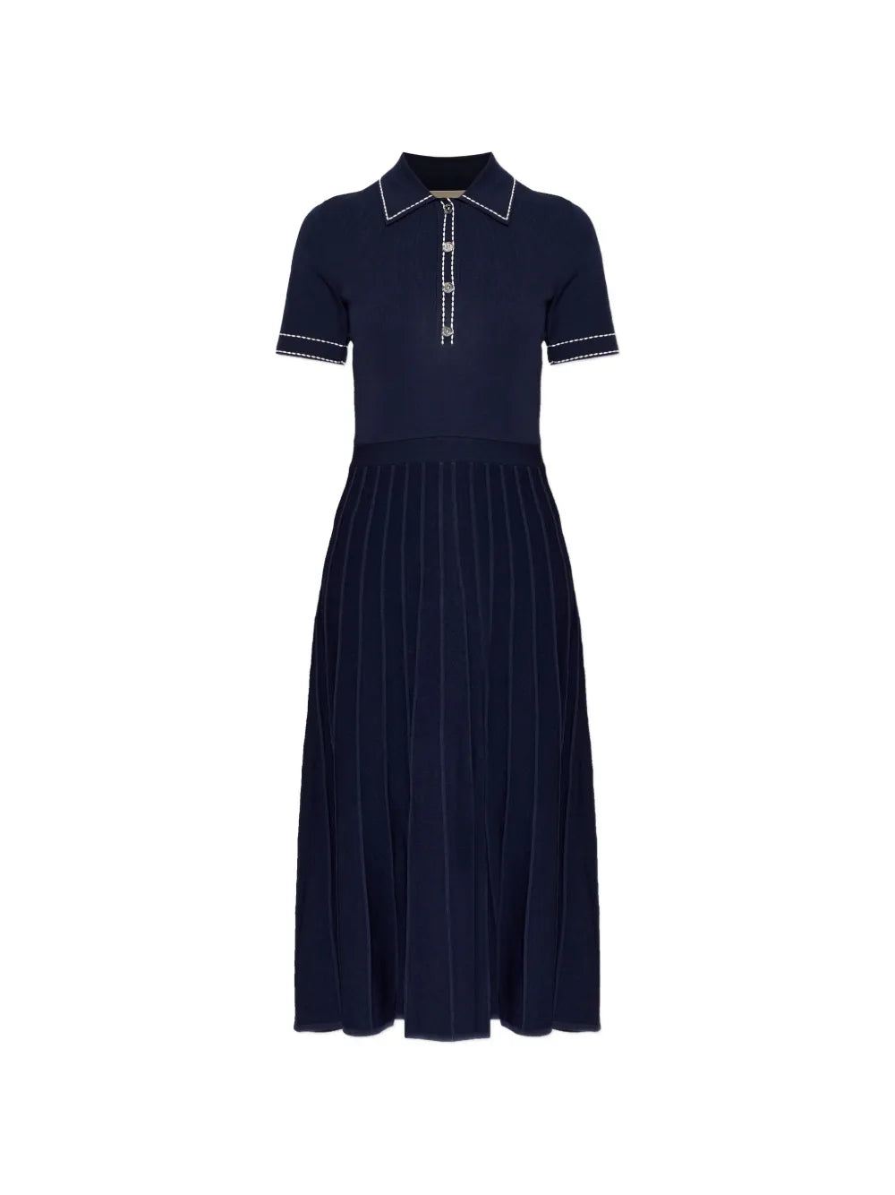 Michael Michael Kors Contrast Stitching Midi Dress