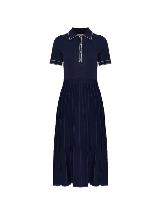 Michael Michael Kors Contrast Stitching Midi Dress