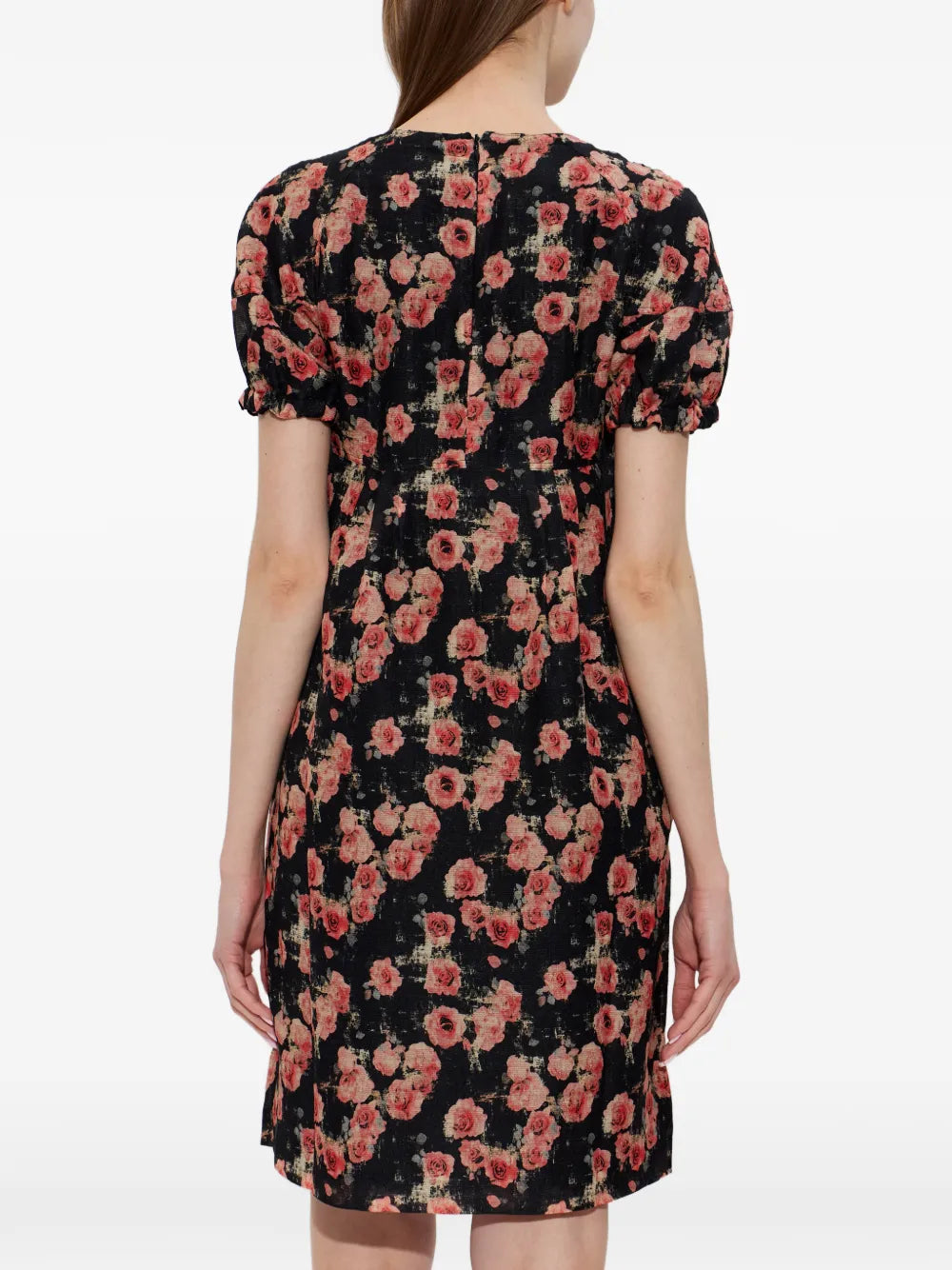 R13 Rose Print Mini Dress