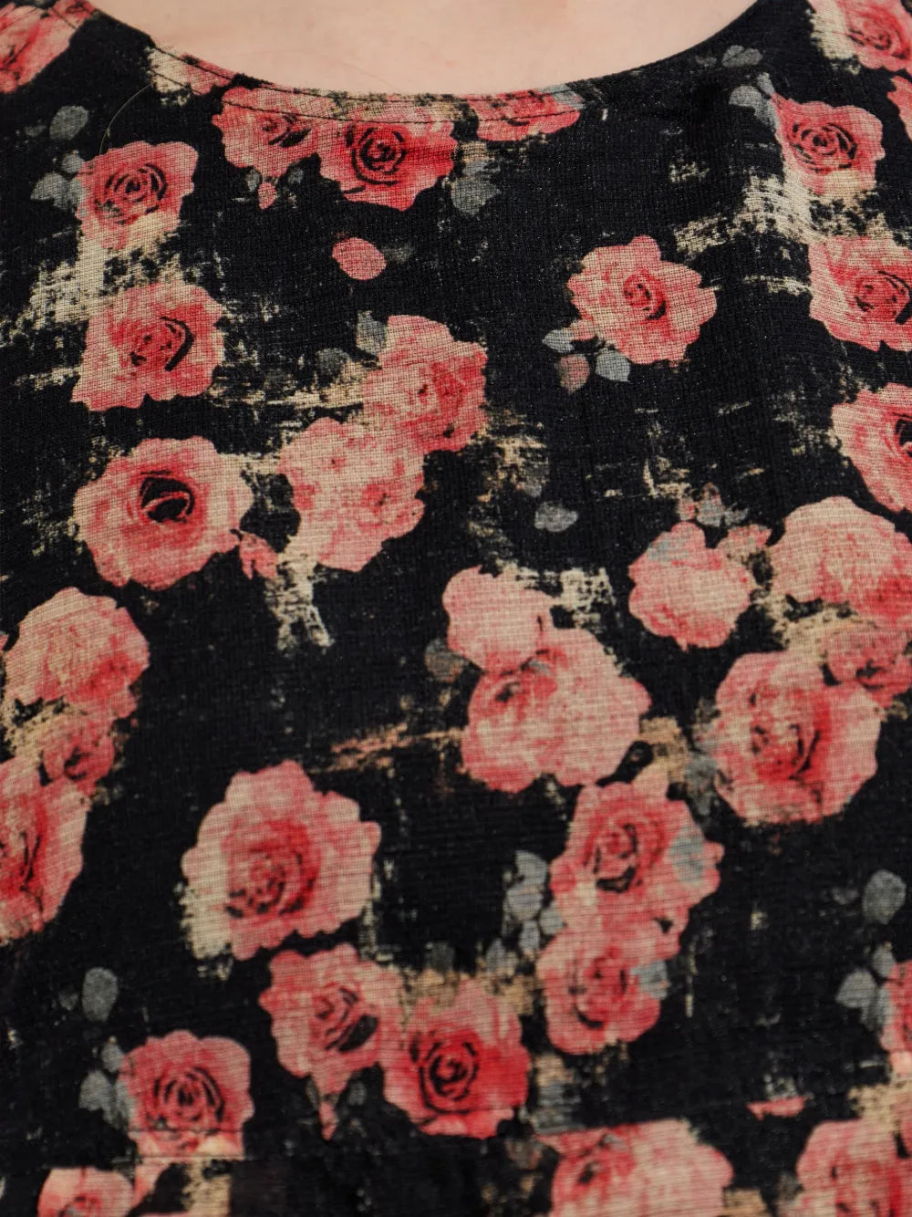 R13 Rose Print Mini Dress