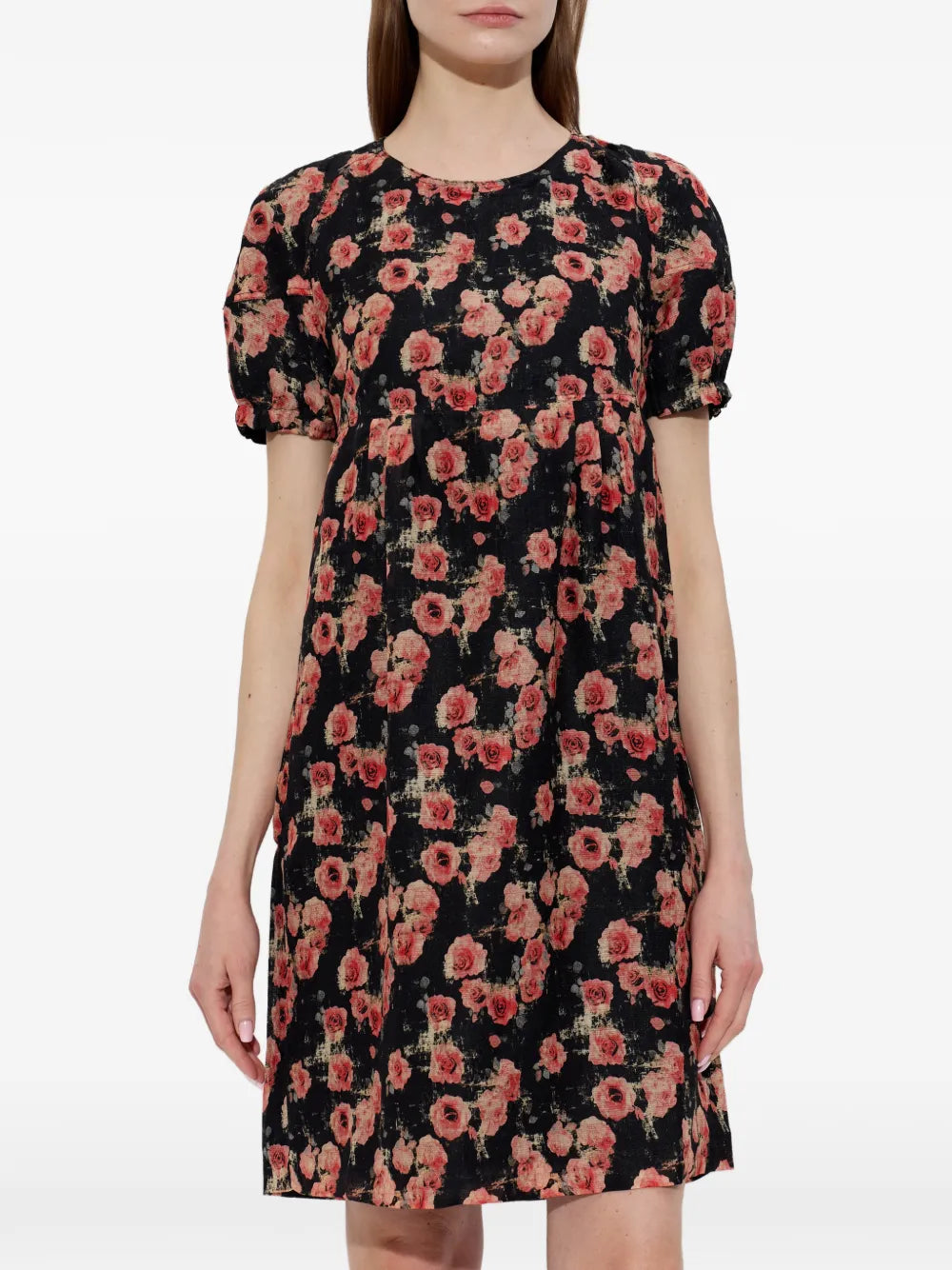 R13 Rose Print Mini Dress