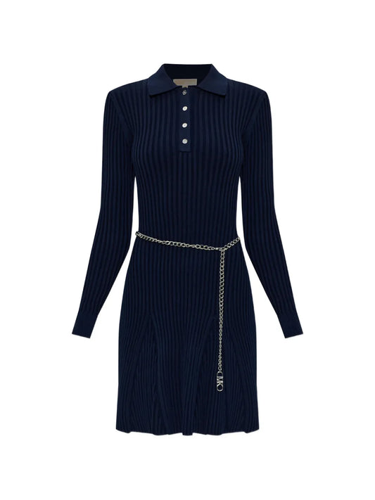Michael Michael Kors Polo Collar Mini Dress