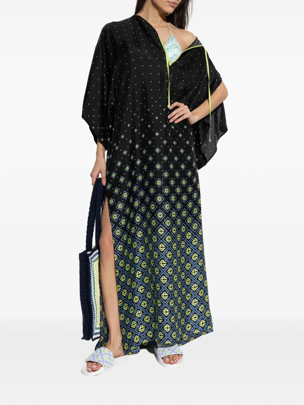 Casablanca Silk Maxi Dress