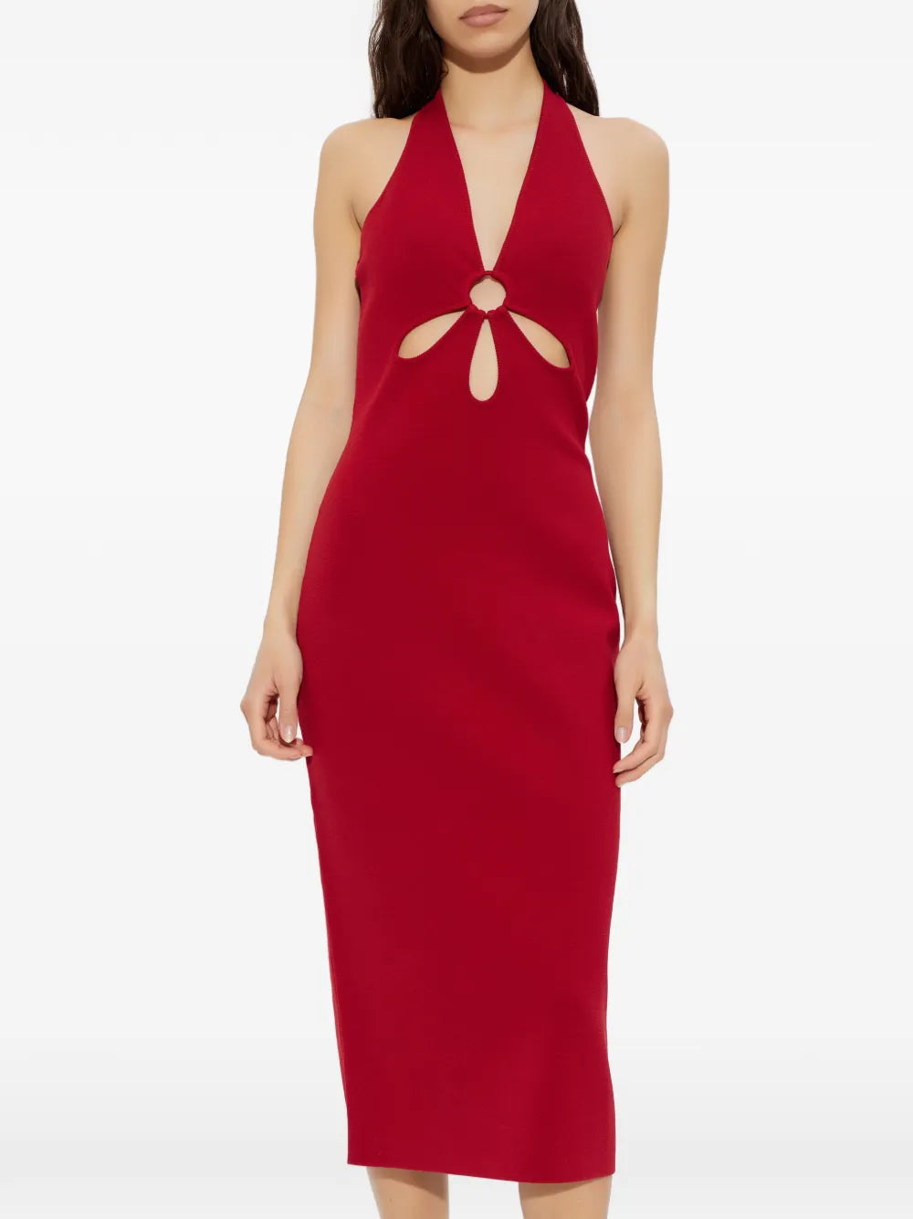 Cult Gaia Cut Out Halterneck Midi Dress
