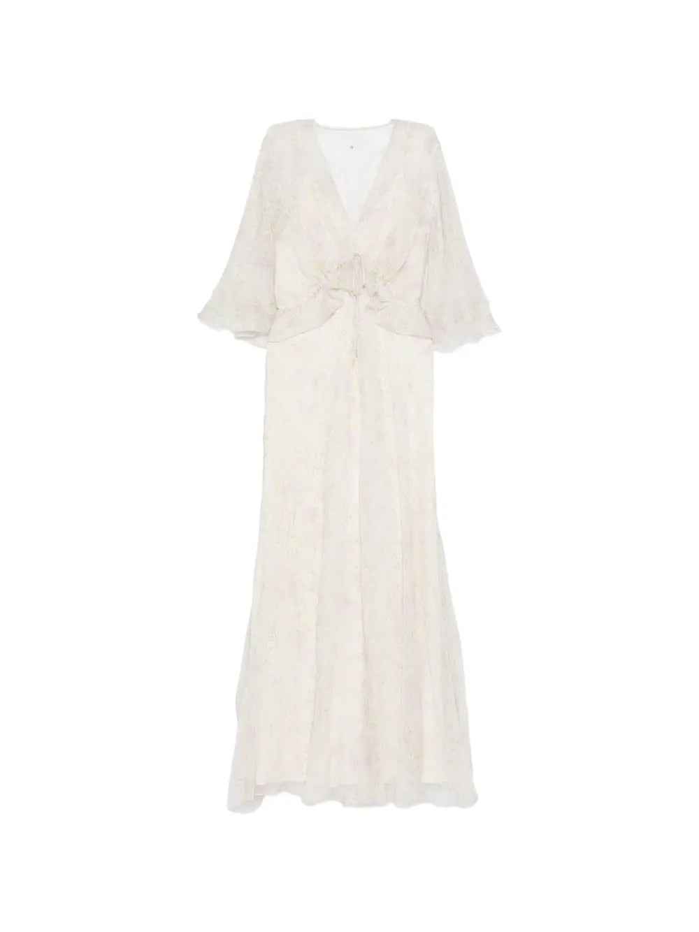 Alberta Ferretti Floral Detail Maxi Dress