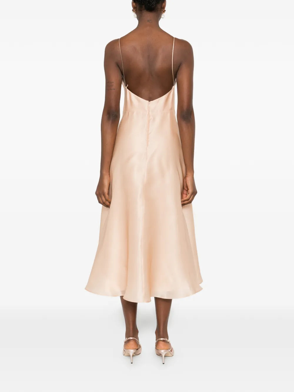 Alberta Ferretti A Line Midi Dress