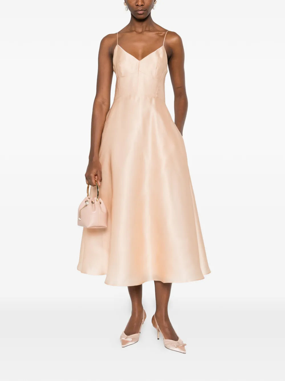 Alberta Ferretti A Line Midi Dress
