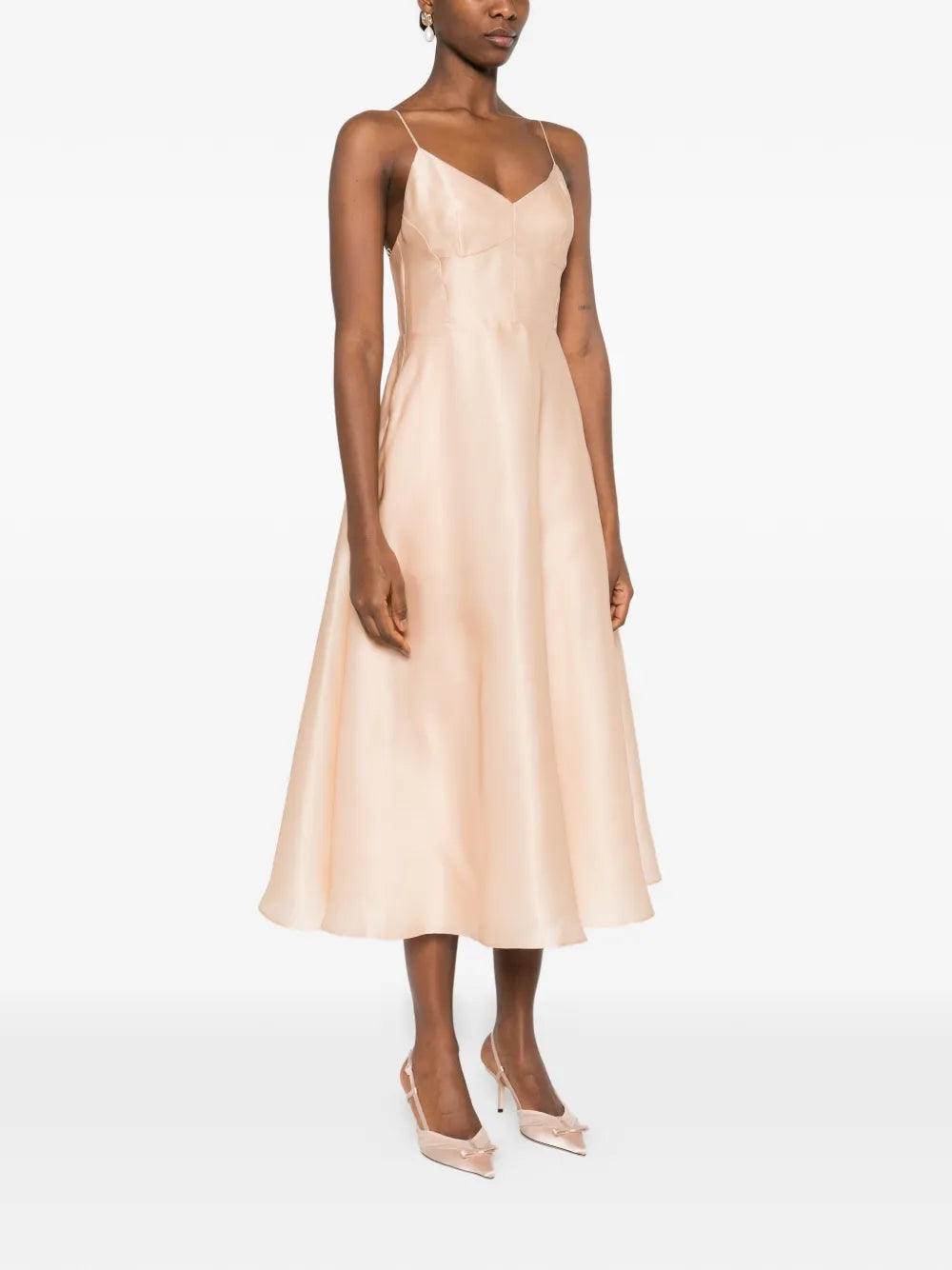 Alberta Ferretti A Line Midi Dress