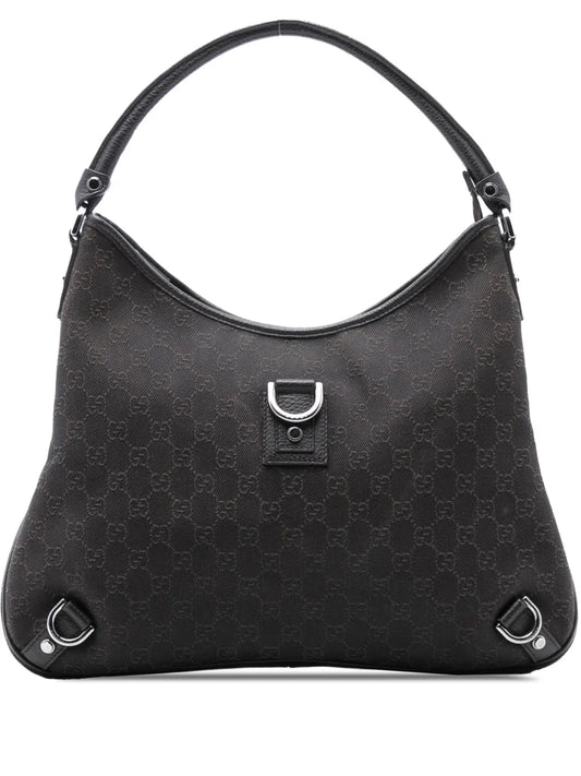 Gucci Pre Owned 2016 2025 Gg Denim Abbey D Ring Shoulder Bag