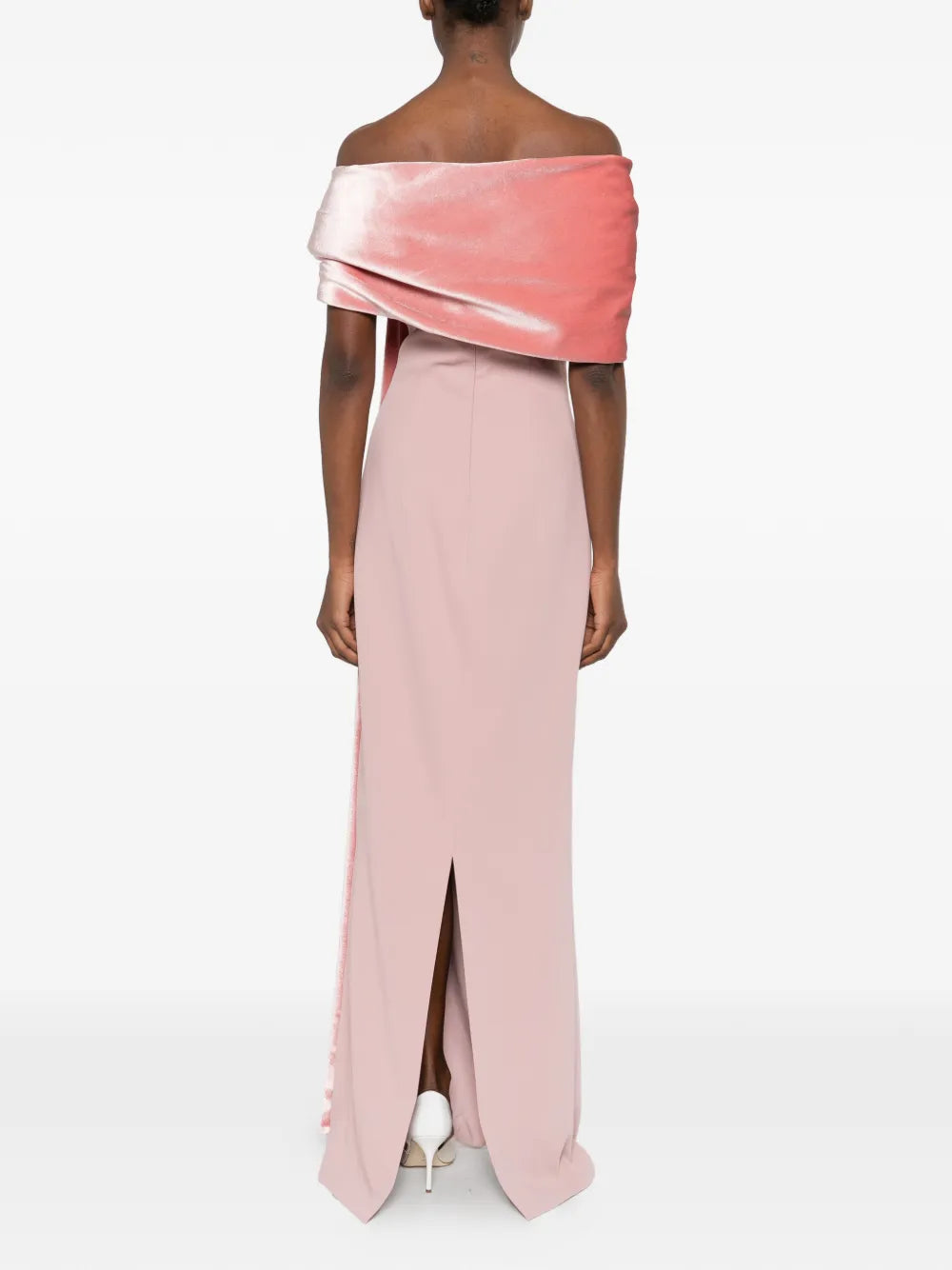 Jean Louis Sabaji Embellished Draped Maxi Dress