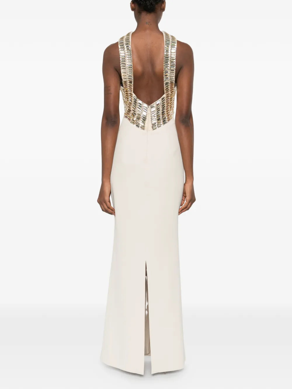 Jean Louis Sabaji Embellished Halter Dress