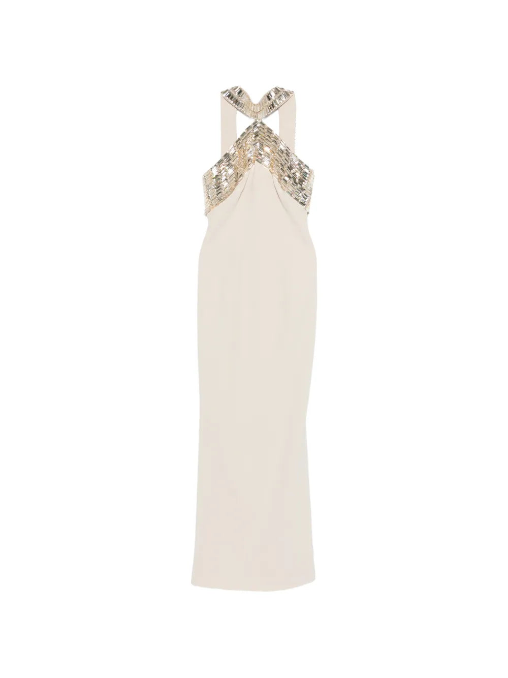 Jean Louis Sabaji Embellished Halter Dress