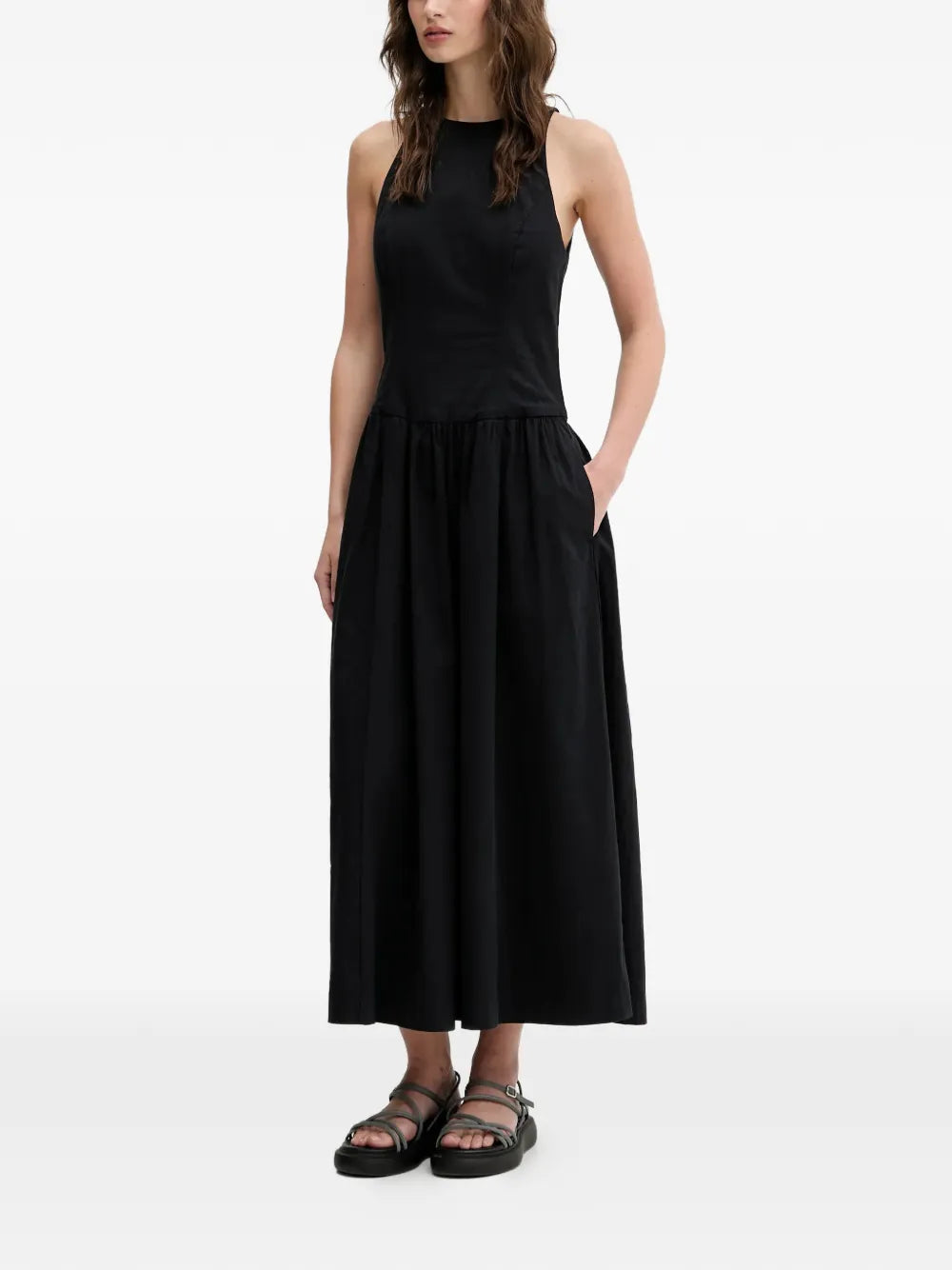Abercrombie Fitch A Line Halterneck Midi Dress