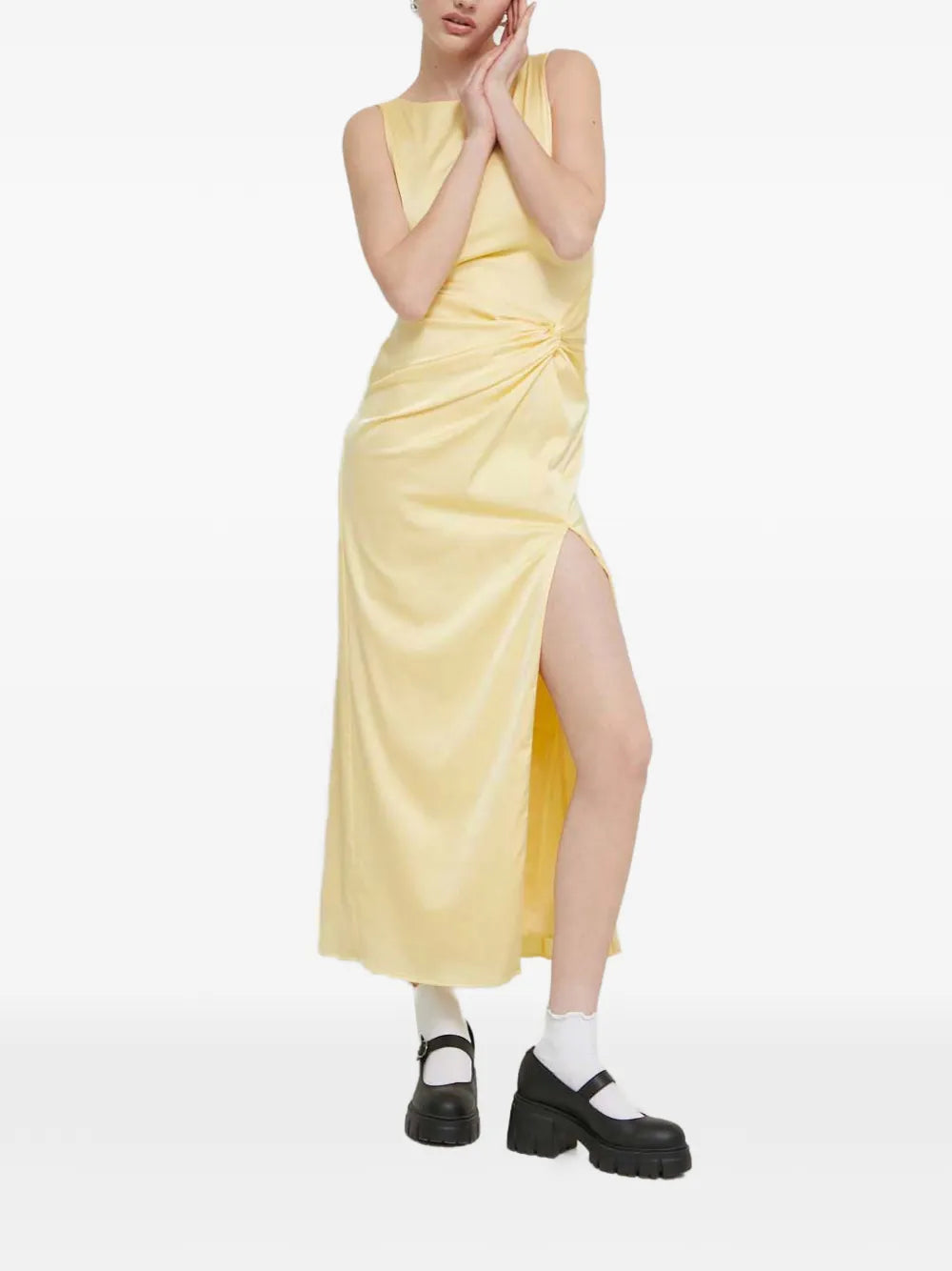 Abercrombie Fitch Knot Split Maxi Dress