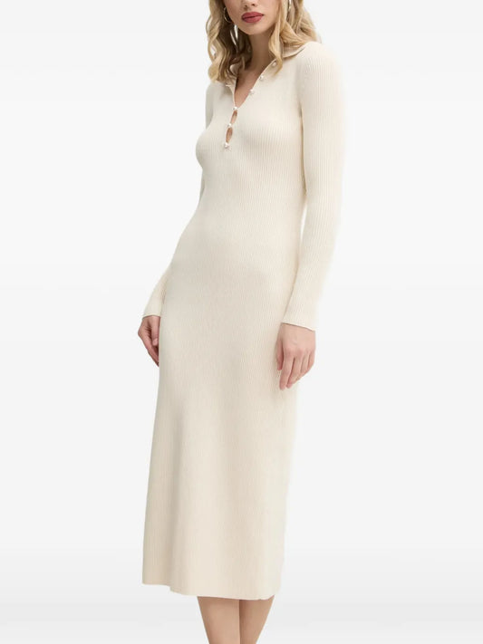 Abercrombie Fitch Polo Collar Midi Dress